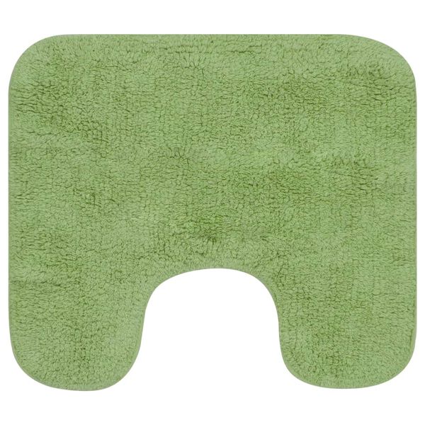 vidaXL Set covorașe baie, 2 buc., verde, material textil