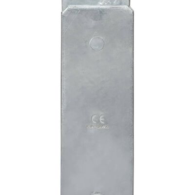 vidaXL Ancore de gard, 6 buc., argintiu, 8x6x60 cm, oțel galvanizat