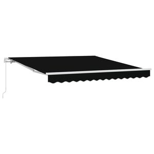 vidaXL Copertină retractabilă Negru 300 x 250 x 165 cm