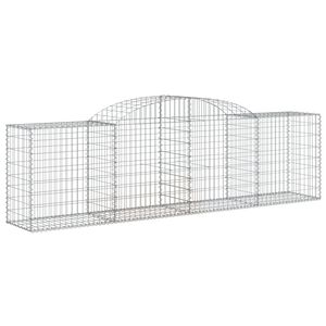 vidaXL Coș gabion arcuit, 300x50x80/100 cm, fier galvanizat
