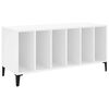 vidaXL Comodă discuri, alb, 100x38x48 cm, lemn prelucrat