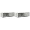 vidaXL Dulapuri TV 2 buc Beton Gri 80x31x25,5 cm Lemn prelucrat