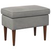 vidaXL Taburet Gri deschis 55 x 35 x 41 cm Catifea