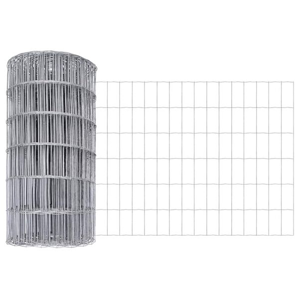 vidaXL Gard Euro 0,6 x 25 m Fier acoperit cu PVC