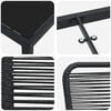 vidaXL Set de masă pentru grădină 3 pcs Negru