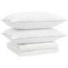 vidaXL Set de pilote din puf de g&acirc;scă 90% FULDA 3 buc. 200 x 220 cm