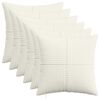 vidaXL Husă pentru pernă 6 pcs ALMELO Crem 40 x 40 cm cord