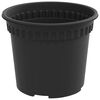 vidaXL Ghiveci rotund pentru flori 24 pcs Negru &Oslash; 12,5 x 10 cm Plastic