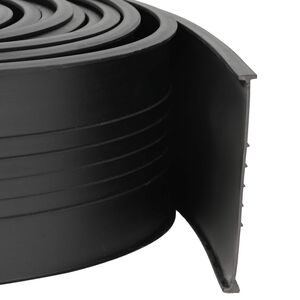 vidaXL Etanșare pentru Ușa Garajului Negru 70 x 6 mm 2,5 m PVC