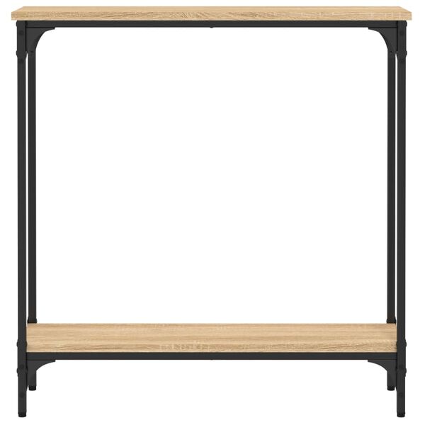 vidaXL Masă consolă din stejar Sonoma, 75x22,5x75 cm, lemn stratificat