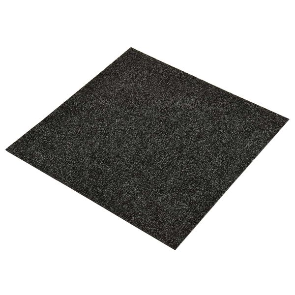 vidaXL Covor 20 pcs Negru 50 x 50 x 0,5 cm Bitum