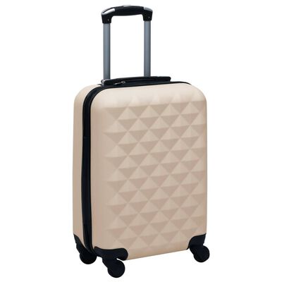 vidaXL Set de valize cu carcasă rigidă, 2 piese, auriu, ABS
