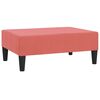 vidaXL Canapea extensibilă cu taburet, 2 locuri, roz, catifea
