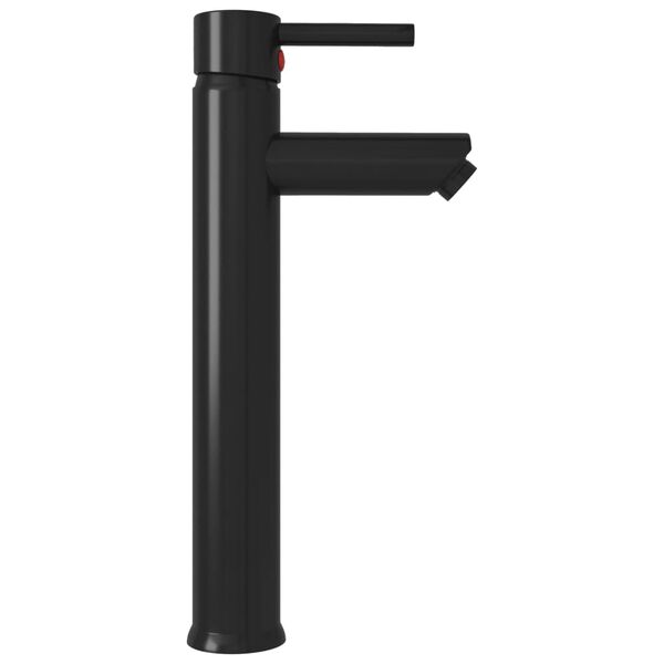 vidaXL Chiuvetă baie robinet și scurgere tip push, transparent sticlă