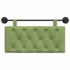 vidaXL Cap de pat suspendat Verde deschis 100 x 55 x 7 cm Catifea