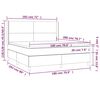 vidaXL Pat box spring cu saltea, roz, 180x200 cm, catifea