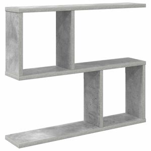 vidaXL Raft de perete Gri Beton 60 x 12 x 50,5 cm Lemn prelucrat