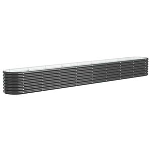 vidaXL Strat &icirc;nălțat grădină 332x40x36 cm oțel galvanizat