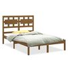 vidaXL Cadru de pat King Size, maro miere, 150x200 cm, lemn masiv