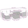 vidaXL Set canapele grădină cu perne 8 piese bej poliratan/lemn acacia