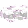 vidaXL Set de canapele pentru grădină 11 pcs Beige și gri deschis