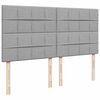 vidaXL Cadru pat otoman cu saltea țesătură gri deschis 180x200cm