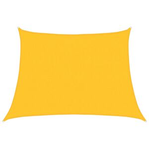 vidaXL P&acirc;nză parasolar, galben, 4/5x3 m, HDPE, 160 g/m&sup2;, trapez