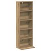 vidaXL Dulap pentru CD-uri Stejar Artizanal 33 x 23,5 x 97,5 cm