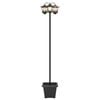 vidaXL Lampă solară de exterior with LED Bulb Negru