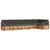 vidaXL Set de canapele de exterior cu pernă 6 pcs Natural și Antracit