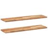 vidaXL Rafturi suspendate 2buc. 100x20x2 cm lemn masiv acacia netratat