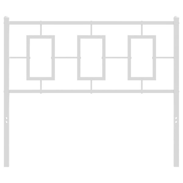 vidaXL Tăblie de pat de schimb metalică, alb, 100 cm