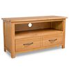 vidaXL Comodă TV, 90 x 35 x 48 cm, lemn masiv de stejar