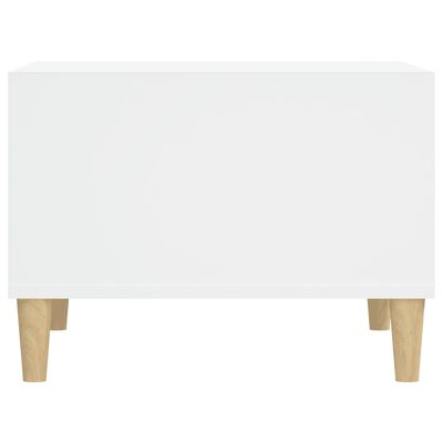 vidaXL Măsuță de cafea, alb, 60x50x36,5 cm, lemn compozit