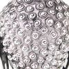 vidaXL Decorațiune cap Buddha, argintiu, aluminiu