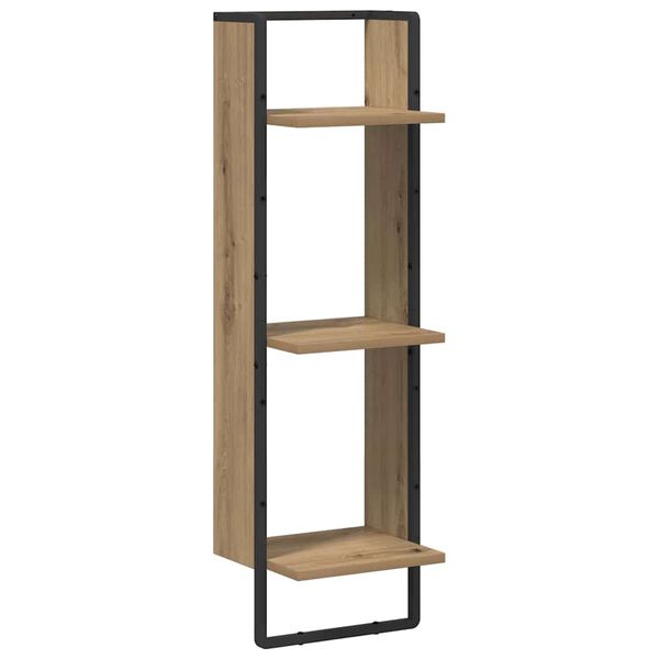 vidaXL Raft de perete Stejar Artizanal 30 x 25 x 100 cm Lemn compozit