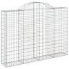 vidaXL Coș gabion arcuit 200x30x140/160 cm fier galvanizat