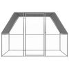 vidaXL Coteț de păsări pentru exterior, 3x2x2 m, oțel galvanizat