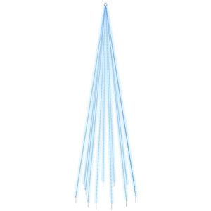 vidaXL Brad de Crăciun pe catarg, 732 LED-uri, albastru, 500 cm