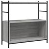 vidaXL Raft de cărți gri sonoma 80x30x78,5 cm lemn prelucrat și fier