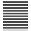 vidaXL Jaluzea tip zebra neagră lățime țesătură 120,9 cm poliester