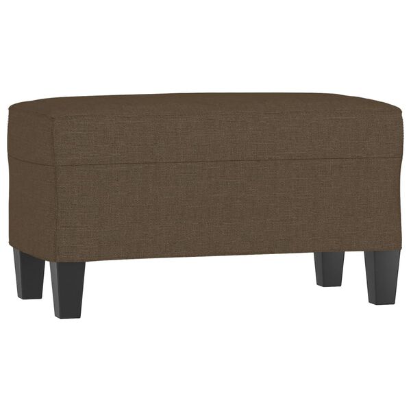 vidaXL Bancă, maro, 70x35x41 cm, textil