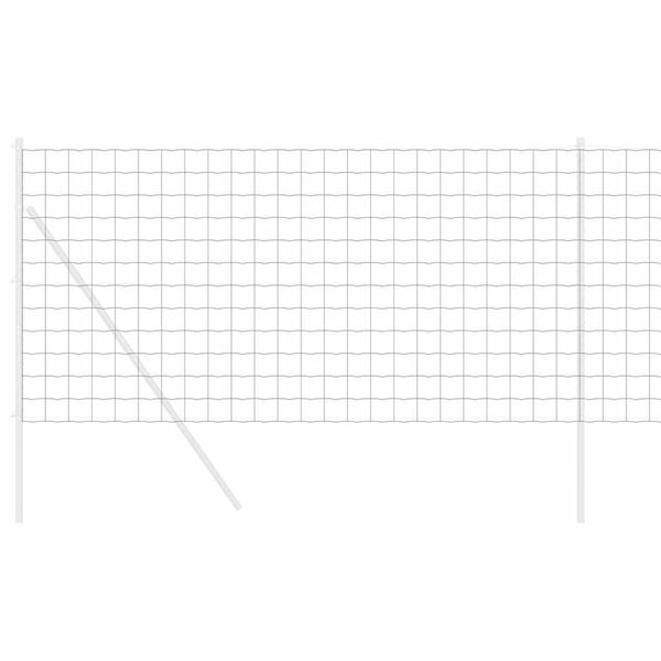 vidaXL Gard hexagonal Argintiu 1,2 x 10 m Oțel galvanizat