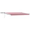 vidaXL Cort electric retractabil Roșu, Alb, Antracit 4,5 &times; 3 m