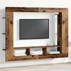 vidaXL Cabinet TV Pe perete Lemn vechi 152 x 22 x 113 cm Lemn compozit