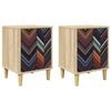 vidaXL Dulap de noapte OMMEN 2 buc. Stejar Sonoma 36 x 33 x 50 cm