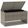 vidaXL Cutie de perne de exterior gri 100x55x55,5 cm Poly Rattan