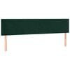 vidaXL Pat box spring cu saltea, verde &icirc;nchis, 200x200 cm, catifea