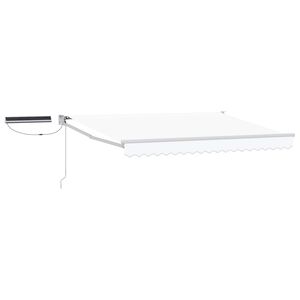 vidaXL Cort electric retractabil Alb 2,5 x 2 m