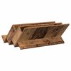 vidaXL Raft pentru reviste Lemn vechi 65 x 53 x 28,5 cm Lemn compozit